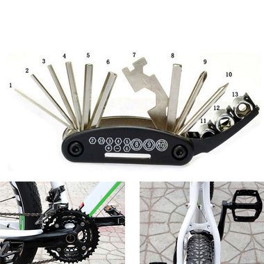 16in 1 Bicycle Emergency Repair Tool